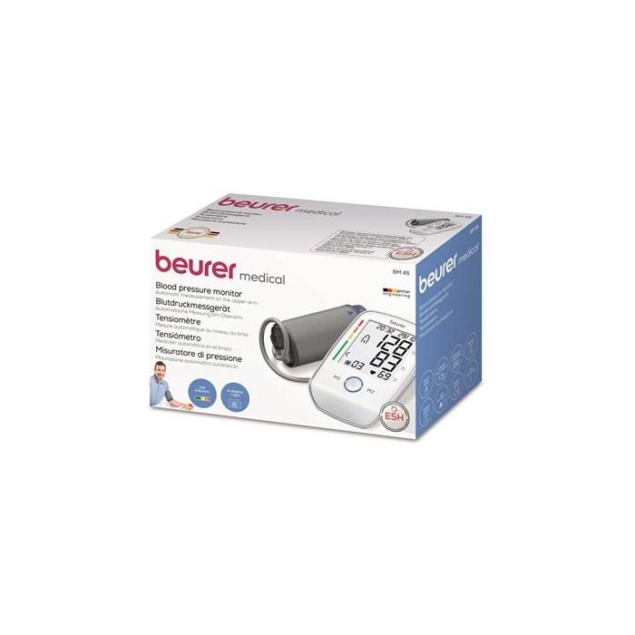 Beurer BM-45 Tensiómetro de Brazo Automático con Pantalla XL Táctil y Detector de Arritmias 5 Beurer BM-45 Tensiómetro de Brazo Automático con Pantalla XL Táctil y Detector de Arritmias 5