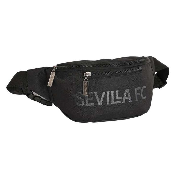 Safta Riñonera Sevilla FC Teen Negra 23x12x9cm Poliéster REACH