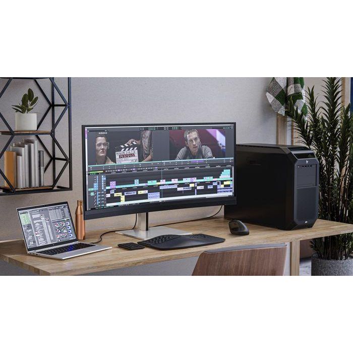 HP 740pm Series 7 Pro Monitor Curvo Ultrawide 39.7" 5K2K con Webcam 4K Integrada y Micrófonos Cancelación Ruido 15