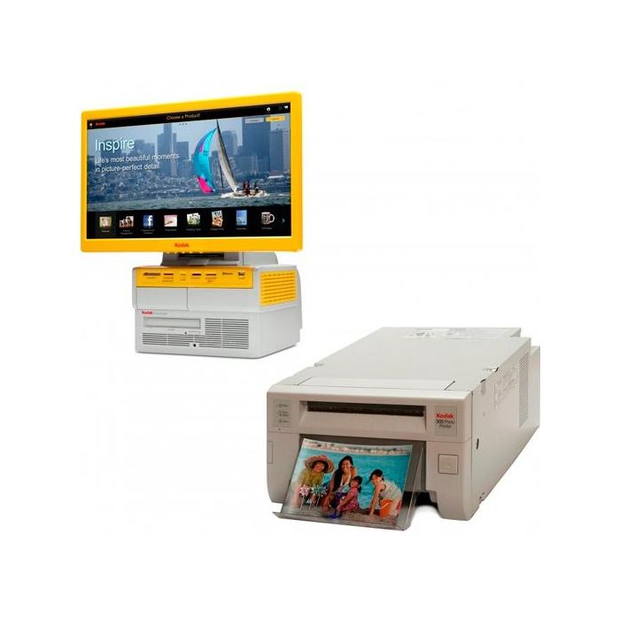 Kodak kiosko g4XL pantalla táctil 21,5" + impresora 305 usb blanco reacondicionadoo
