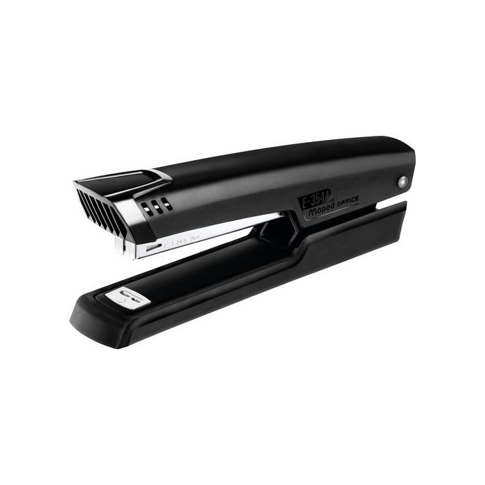 Maped Grapadora Sobremesa Full Strip Essential Metal, Capacidad 150/200 Grapas 24/6-26/6, Negro