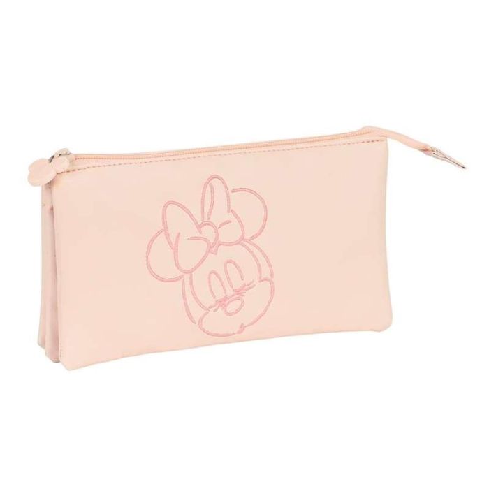 Portatodo Triple Minnie Mouse Baby Rosa (22 x 12 x 3 cm) 5 Portatodo Triple Minnie Mouse Baby Rosa (22 x 12 x 3 cm) 5