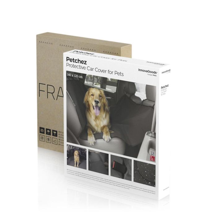 Inde Funda Protectora de Coche para Mascotas Petchez I - 25,6 x 27,3 x 4,7 cm (8 Unidades) 1