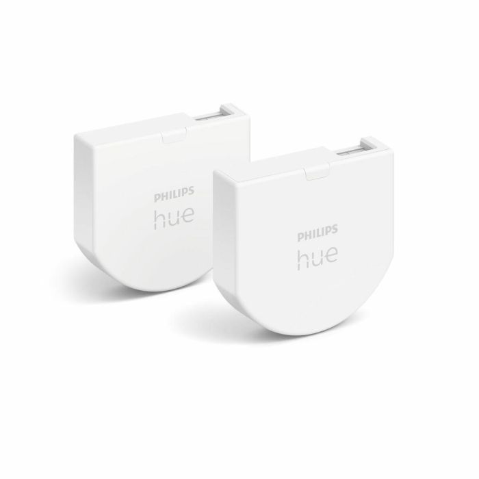 Módulo de interruptor de pared de Philips Hue, 2, White Pack funciona con Alexa, Google Assistant y Apple HomeKit 3