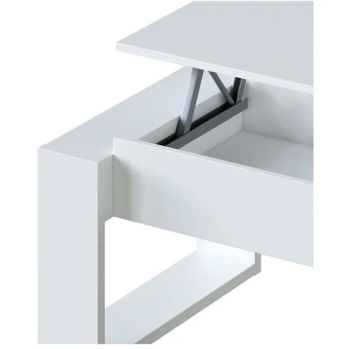 Nova Mesa de centro elevable 105x55x45 cm Melamina blanca MEU8423490266831 5
