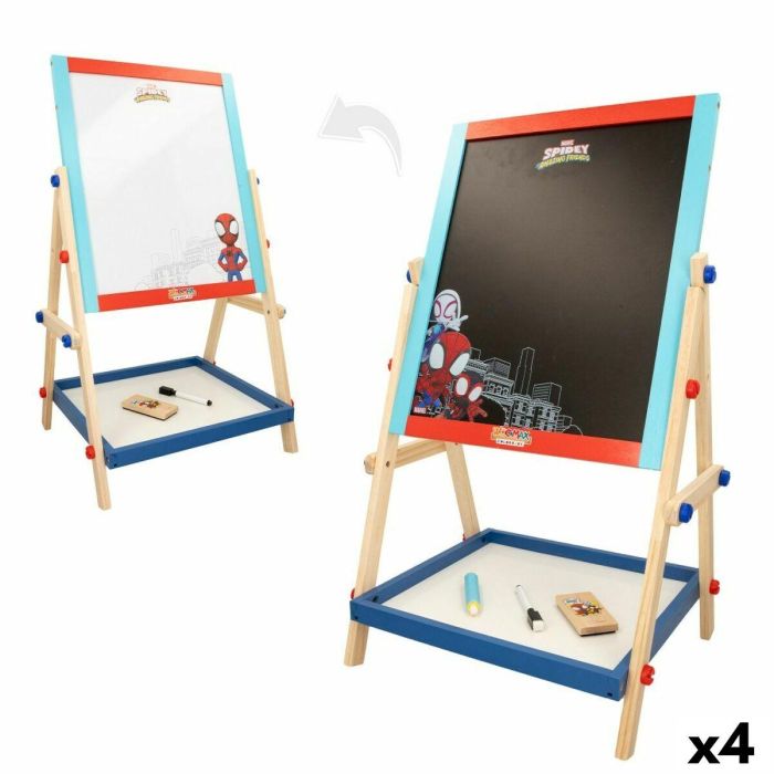 Pizarra 2 en 1 Spidey 5 Piezas 4 Unidades 40 x 64,5 x 31,5 cm Pizarra 2 en 1 Spidey 5 Piezas 4 Unidades 40 x 64,5 x 31,5 cm