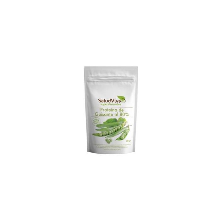 Salud Viva Proteína de Guisante 80% Bio Vegan 250g - Alto Perfil de Aminoácidos y BCAAs, Ideal Músculos