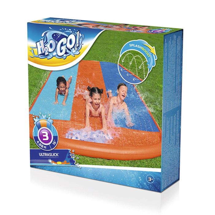 Bestway Pista Deslizante Triple 488x207,5 cm +3 Años Jardin 52329 18 Bestway Pista Deslizante Triple 488x207,5 cm +3 Años Jardin 52329 18