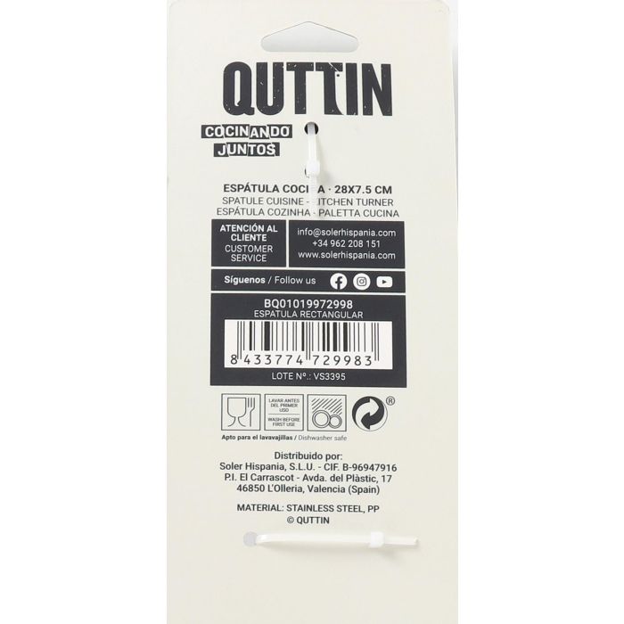 Espátula Rectangular Quttin (18 Unidades) 3 Espátula Rectangular Quttin (18 Unidades) 3