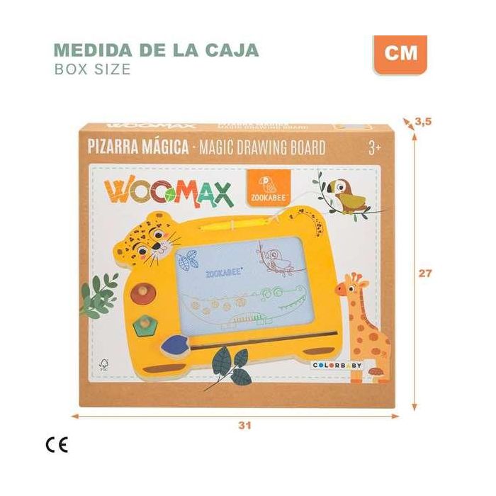 Pizarra magica de madera animales (woomax) 6