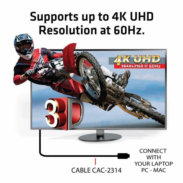 Club3D Cable HDMI 2.0 RedMere 4K60Hz UHD 18Gbps Macho/Macho 15 metros Negro 3 Club3D Cable HDMI 2.0 RedMere 4K60Hz UHD 18Gbps Macho/Macho 15 metros Negro 3