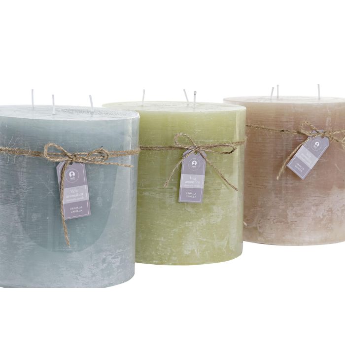 DKD Home Decor Vela Básicos Cera Cúbica 15x15x15 cm Marrón y Verde (6 Unidades) con 120 Horas Duración 1 DKD Home Decor Vela Básicos Cera Cúbica 15x15x15 cm Marrón y Verde (6 Unidades) con 120 Horas Duración 1