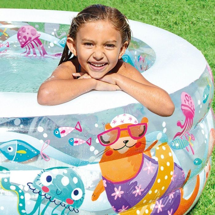 Piscina Hinchable para Niños Intex Acuario 360 L 152 x 56 x 152 cm (3 Unidades) 3