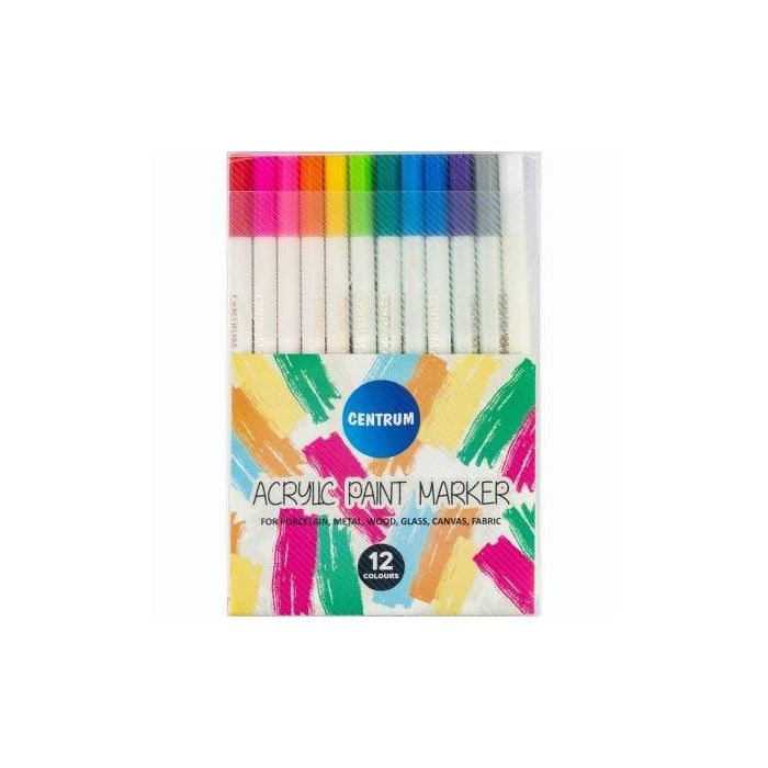 Rotulador Acrilico Centrum Estuche De 12
