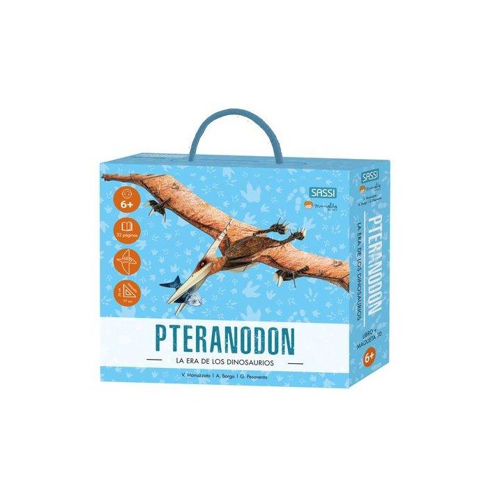 Puzle 3D Y Libro Sassi Manolito Books Pteranodon 3D 68 Piezas (+6 Años)