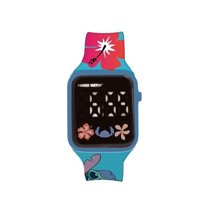 Lexibook Reloj Digital LED Stitch con Alarma, Recomendado a partir de 3 Años