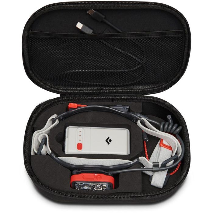 Black Diamond Distance 1500 Linterna Frontal Recargable USB 1500 Lúmenes IP67, Color Gris/Rojo 8