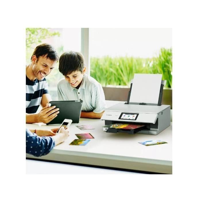 Impresora Multifunción - CANON - PIXMA TS8751 - Capacidad 200 hojas - 6 tanques de tinta individuales - Color - WiFi - Blanca 4 Impresora Multifunción - CANON - PIXMA TS8751 - Capacidad 200 hojas - 6 tanques de tinta individuales - Color - WiFi - Blanca 4