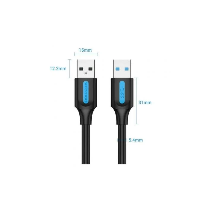 Vention Cable USB 3.0 CONBF, USB Macho a USB Macho, 5Gbps, 1m, Negro 1