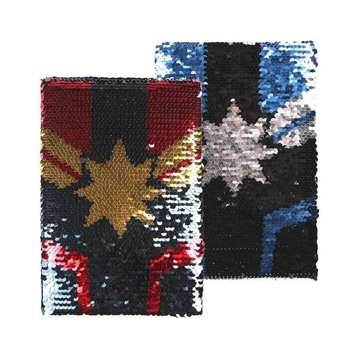 Cuaderno premium lentejuelas captain marvel 9 Cuaderno premium lentejuelas captain marvel 9