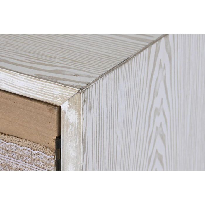 Aparador DKD Home Decor Abeto Algodón Blanco (120 x 35 x 80 cm) 7