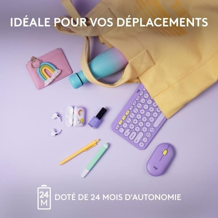 Logitech - teclado inalámbrico K380 - Lemonada de lavanda 4 Logitech - teclado inalámbrico K380 - Lemonada de lavanda 4