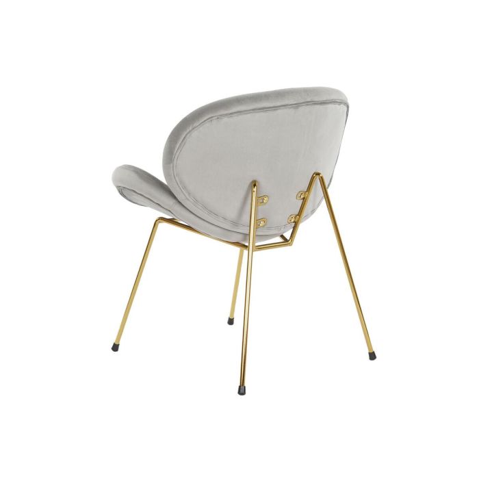 Silla Chic DKD Home Decor Gris Claro Dorado 58 x 73 x 62 cm 1 Silla Chic DKD Home Decor Gris Claro Dorado 58 x 73 x 62 cm 1