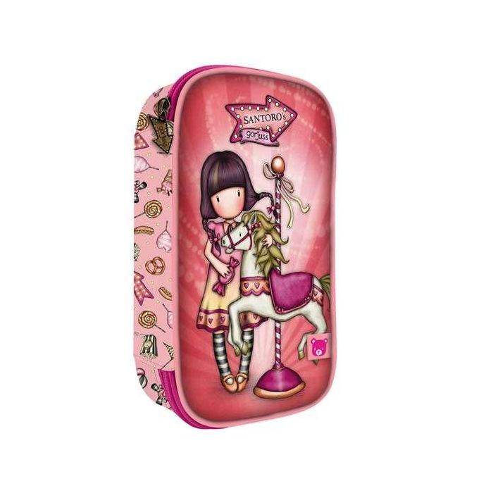 Plumier Gorjuss Carousel Salmón (45 Piezas)