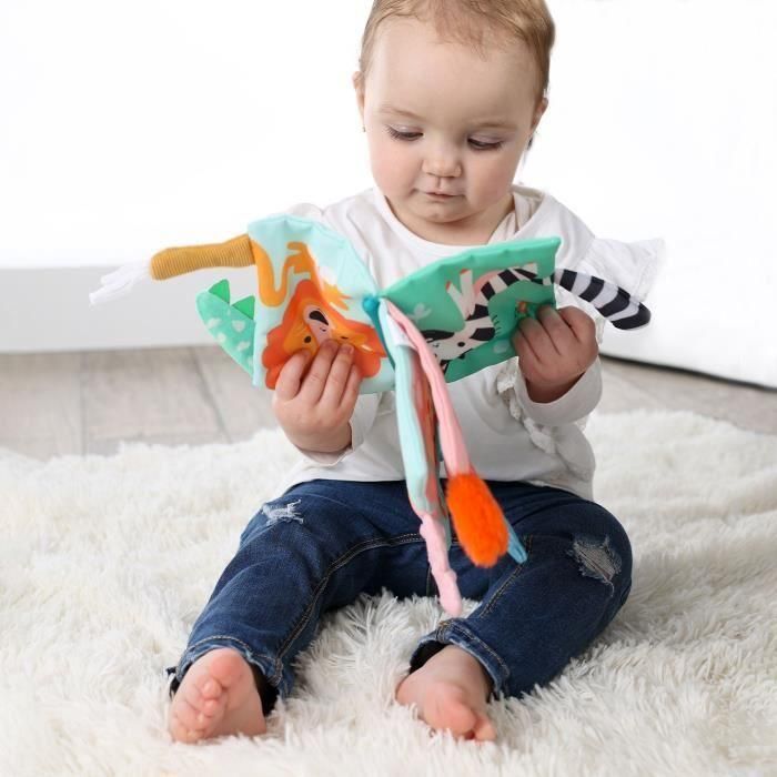 Ses Creative SES8710341131128 Libro de tela sensorial con colas de animales 4