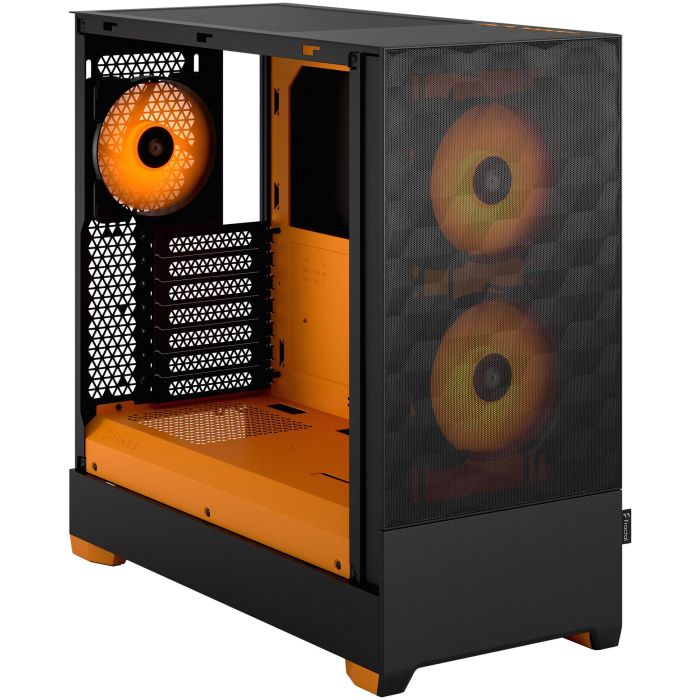 Midi Fractal Design Pop Air RGB Orange Core TG Clear Tint 8