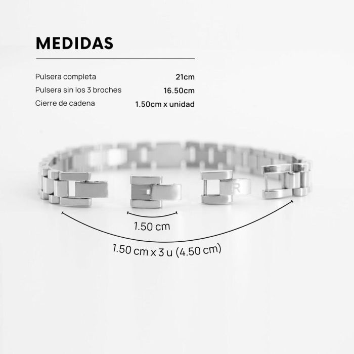 Pulsera Hombre Radiant RH000285 Plateado 2 Pulsera Hombre Radiant RH000285 Plateado 2