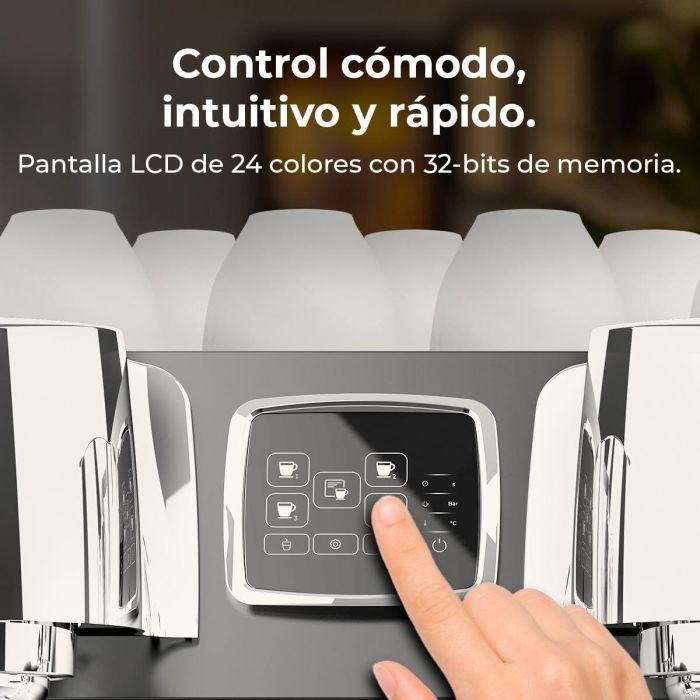 Cafetera Barista Cecotec Baristeo Regina 5200 W 9 bar 10,5 L Negro 4