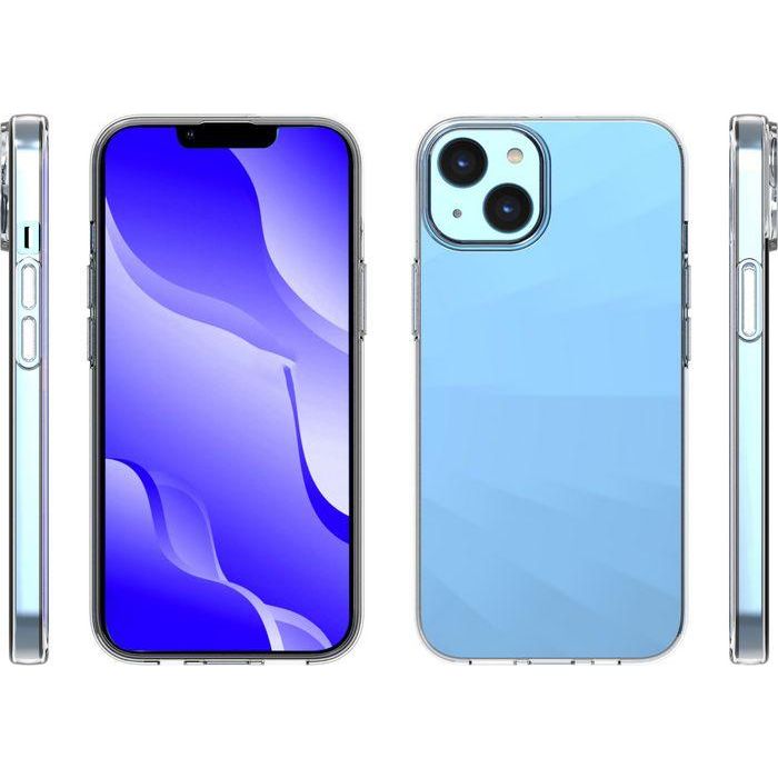 eSTUFF iPhone 16e/14 INFINITE VIENNA TPU Cover - Transparent - 100% recycled plastic 2 eSTUFF iPhone 16e/14 INFINITE VIENNA TPU Cover - Transparent - 100% recycled plastic 2