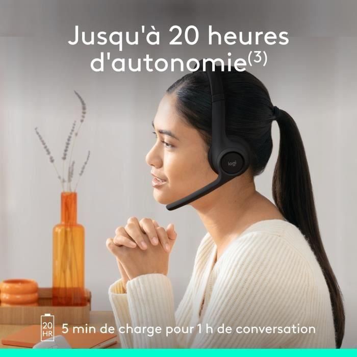 Auriculares - Inalámbricos - Logitech - Zone 300 - Negro 4 Auriculares - Inalámbricos - Logitech - Zone 300 - Negro 4
