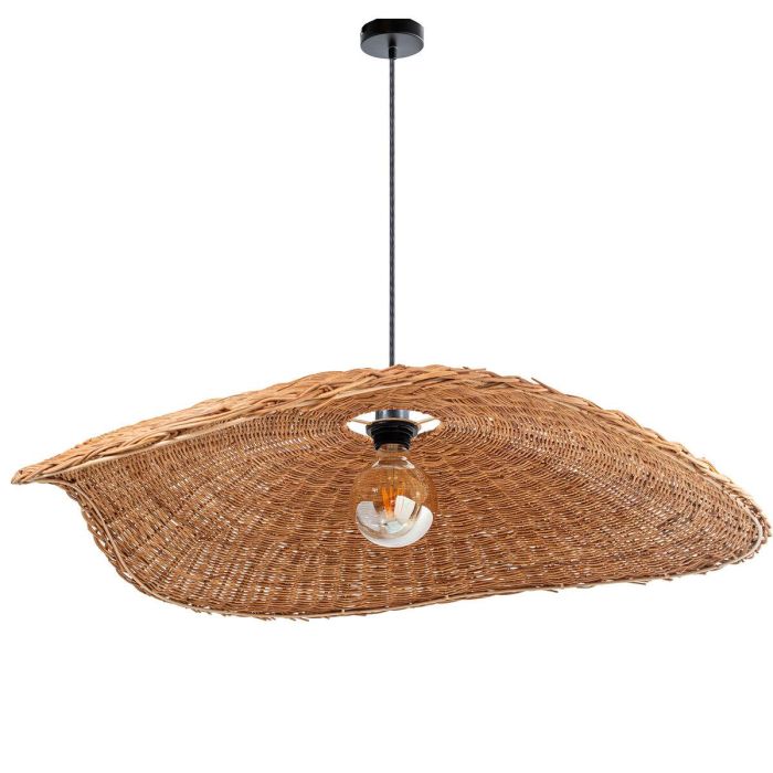 Lámpara de Techo Alexandra House Living Marrón Natural Ratán Fibra natural 40 W 83 x 14 x 74 cm 5