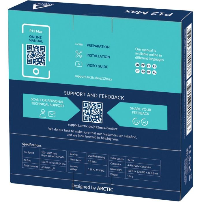 Ventilador de Caja Arctic ACFAN00280A 5