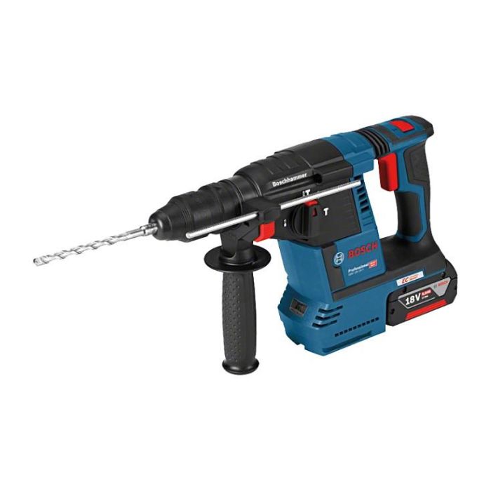 Bosch Taladro Percutor GBH 18V-26 F SDS Plus Profesional con Motor Brushless, Energía de Impacto 2.6J, 18V, Incluye 2 Baterías 5.5Ah y Maletín GAL 1880CV GD1 1