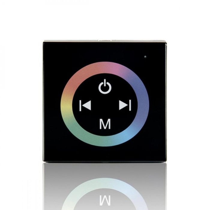Controlador Empotrable Táctil Tira LED RGB 12-24VDC ► 144/288W 1