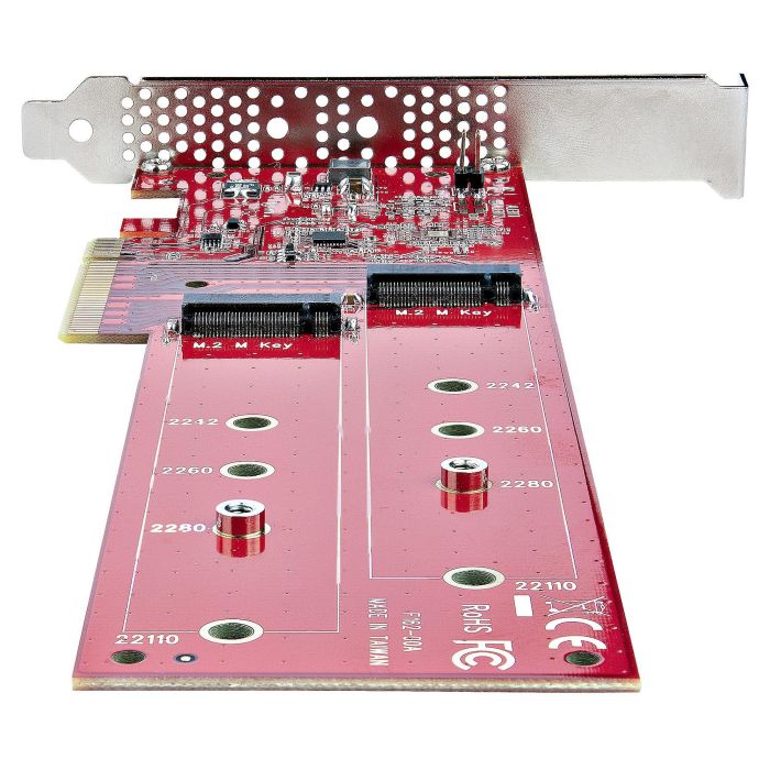 StarTech Tarjeta Adaptadora PCIe Dual M.2 NVMe AHCI a PCI Express 4.0 x8 x16 para SSDs M.2, 7.8Gbps por Unidad, 6493014h 3