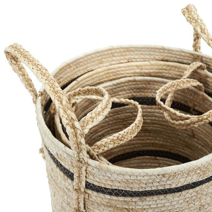 Home Deco Factory Juego de 3 Cestas Mirage Ecológicas con Asas 3