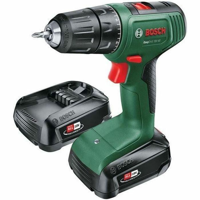 Bosch AUC4053423232561 Easydrill 18V-40 Taladro Atornillador Kit con 2 Baterías 2.0Ah y Cargador AL18V-20