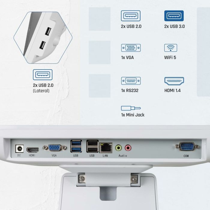 All in One iggual IGG320174 15,6" Intel N100 8 GB RAM 128 GB SSD 8