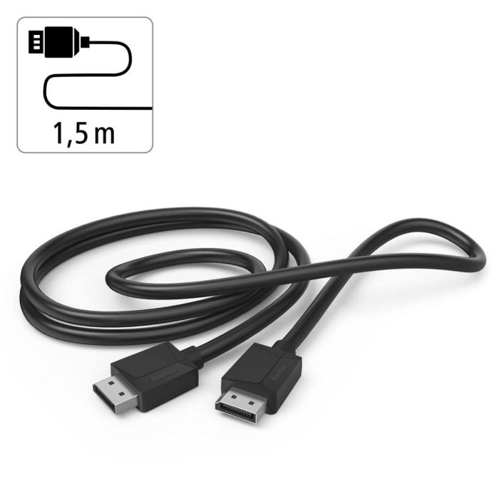 Cable DisplayPort Hama 200696 Negro 1,5 m 6 Cable DisplayPort Hama 200696 Negro 1,5 m 6