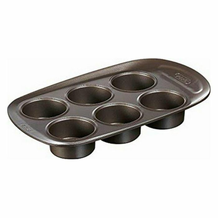 Pyrex 1452001 Molde para Muffins Redondo Acero al Carbono Antiadherente 6 Cavidades 0 Pyrex 1452001 Molde para Muffins Redondo Acero al Carbono Antiadherente 6 Cavidades 0