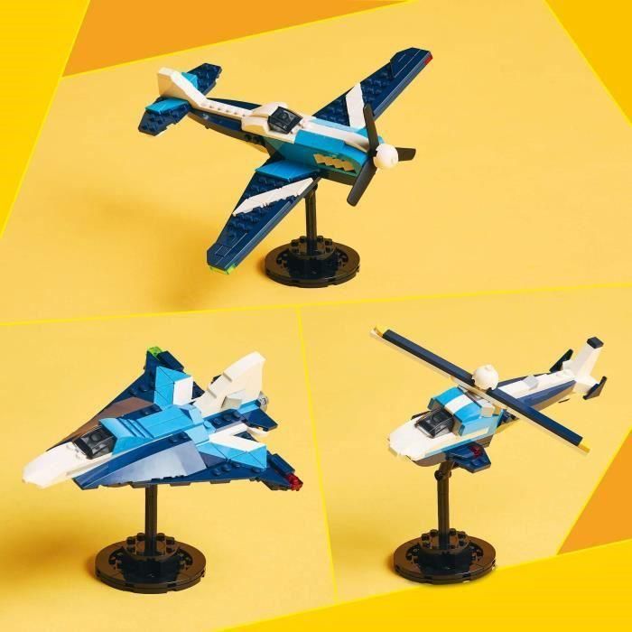 Juego de construccion aeronave: avión de carreras lego creator 3