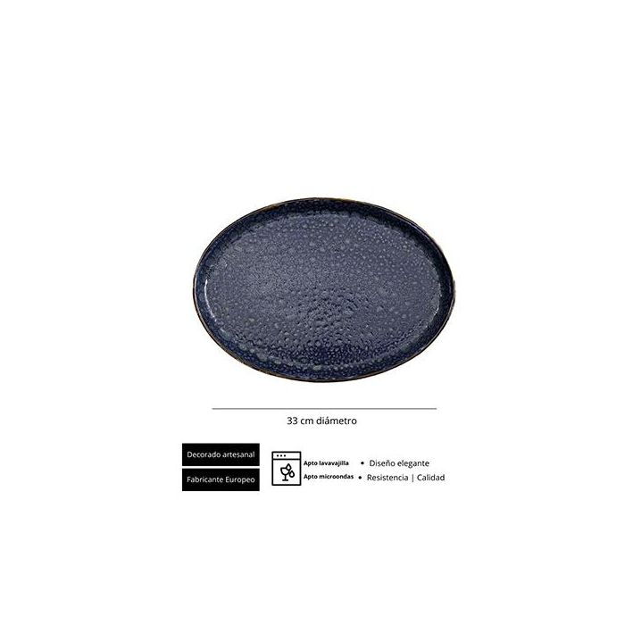 Moon Blue Fuente Oval 23X17 Cm (6 Unidades) 1 Moon Blue Fuente Oval 23X17 Cm (6 Unidades) 1