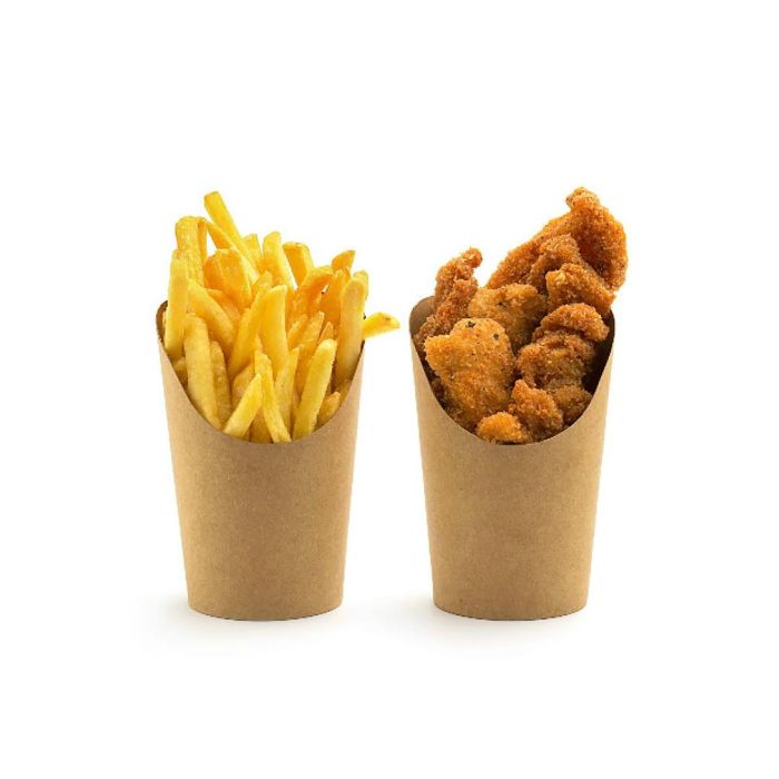 Algon Set 12 Envases Kraft 9 x 9 x 13.5 cm (24 Unidades)