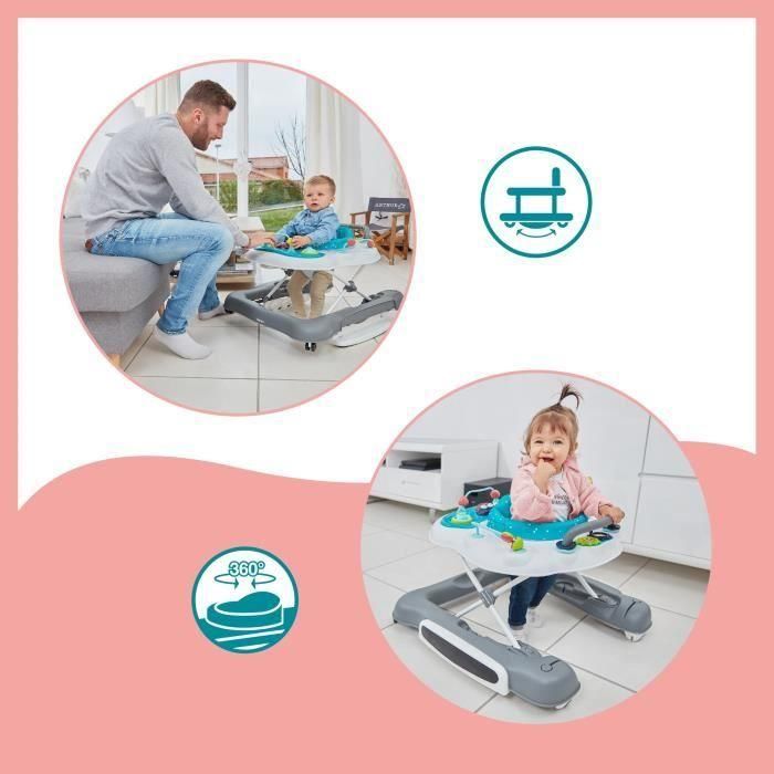 Babymoov Andador Evolutivo 5 en 1: Andador, Empujador, Columpio, Asiento 360° Acolchado y Parque Infantil. Desde 6 Meses 2 Babymoov Andador Evolutivo 5 en 1: Andador, Empujador, Columpio, Asiento 360° Acolchado y Parque Infantil. Desde 6 Meses 2