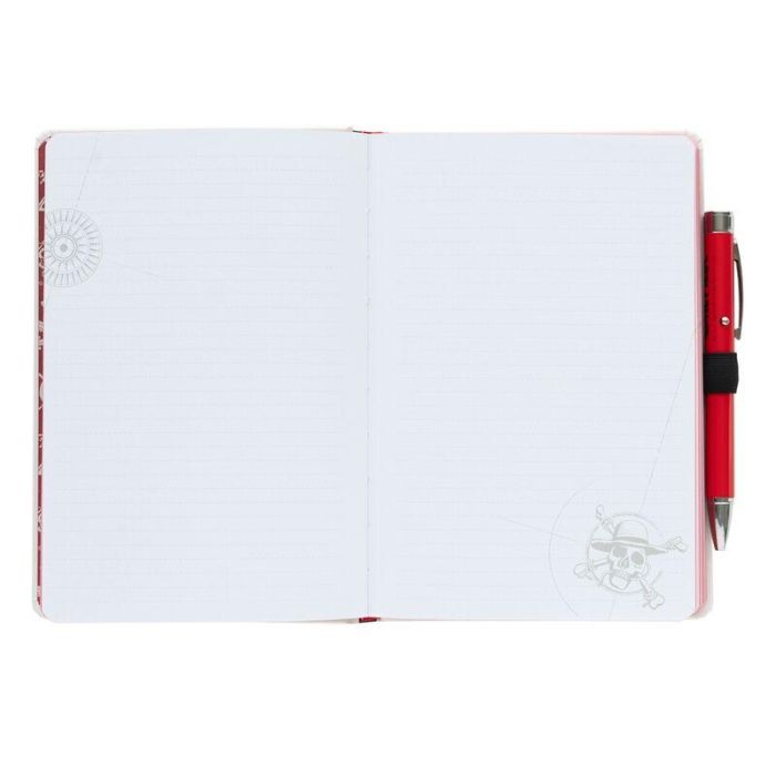Cuaderno A5 premium + boligrafo proyector One Piece 3