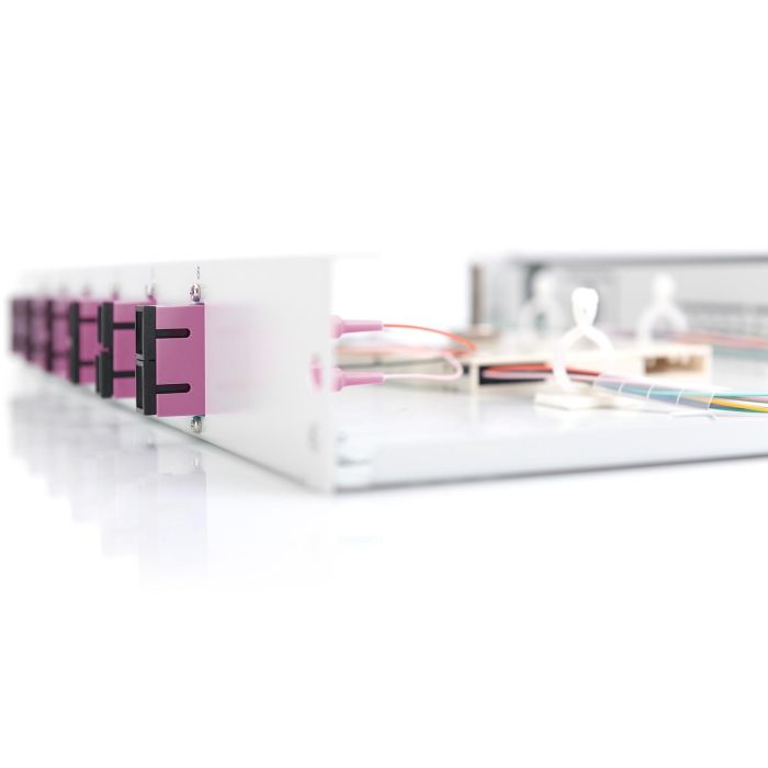 DIGITUS LWL Spleißbox 1HE bestückt 6x SC DX OM4 grau 5